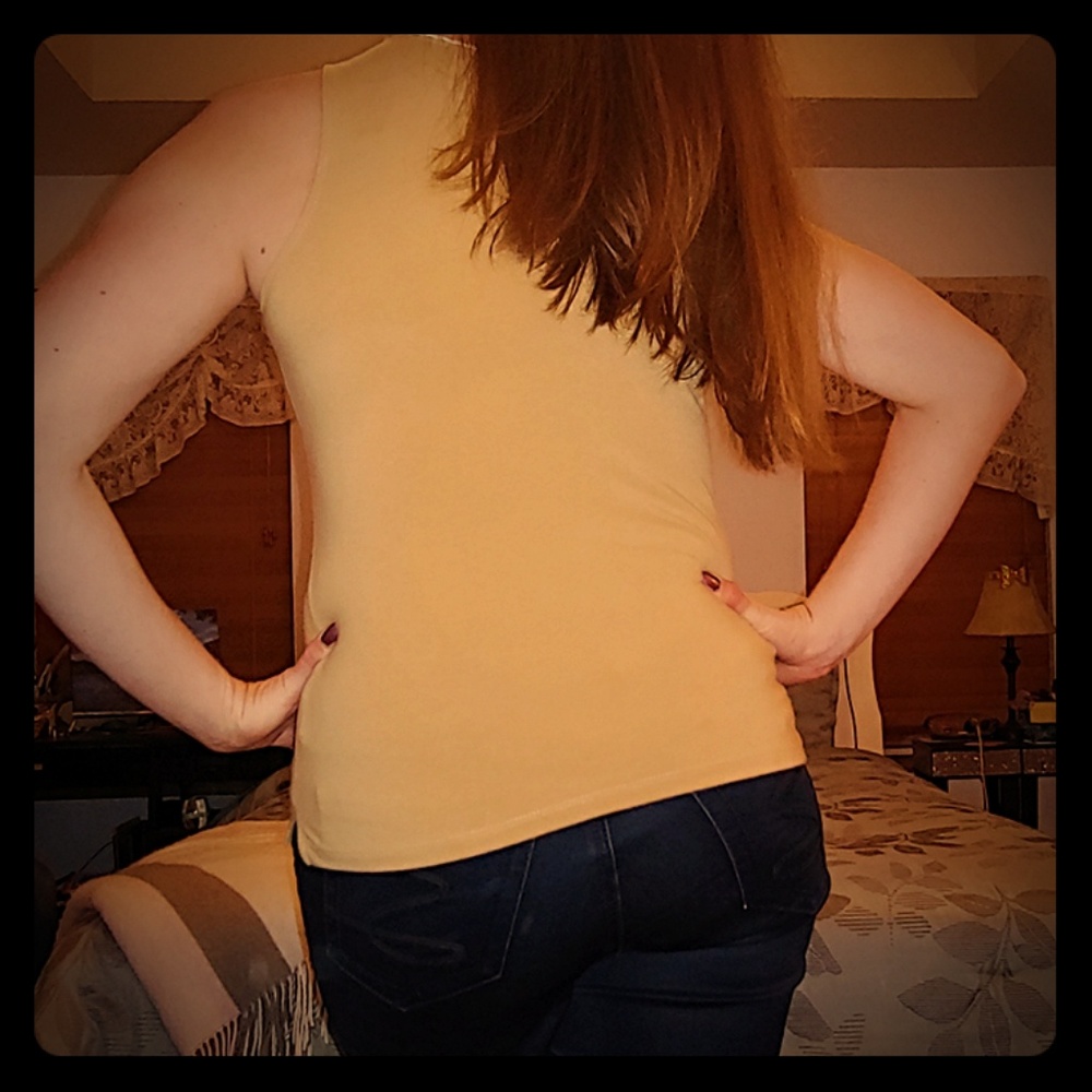 Tan shirt